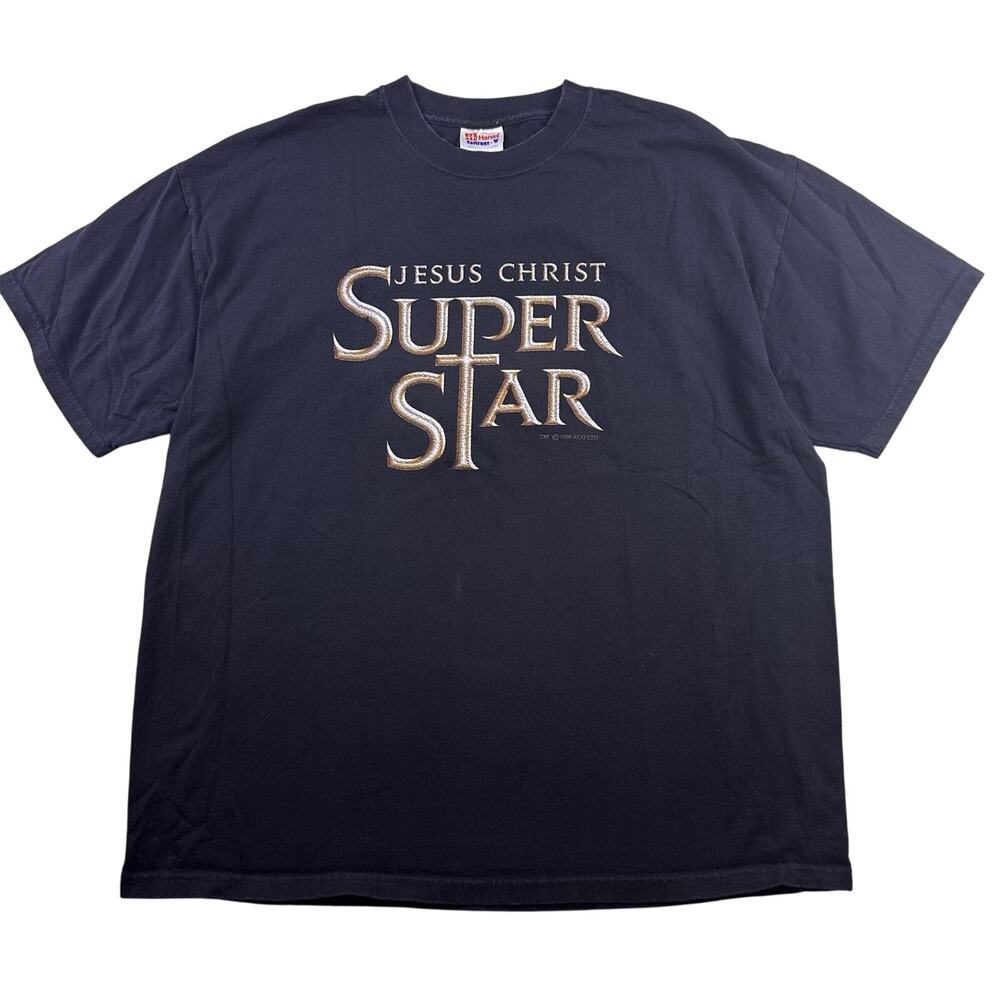 Vintage Jesus Christ Super Star 1996 Official 90's London Play‎ T-Shirt Size XL